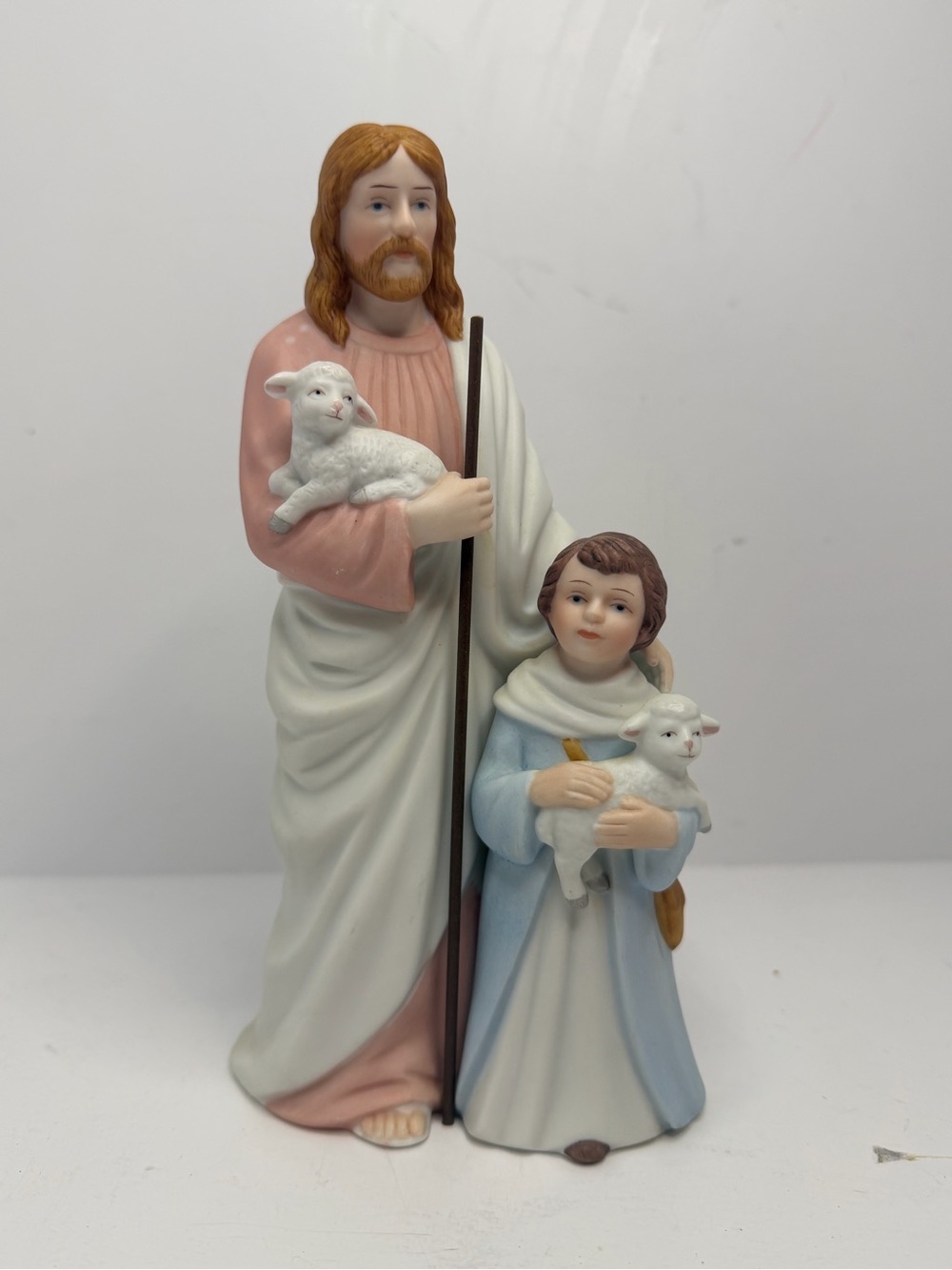 1993 Homco The Good Shepherd Porcelain Figurine Item 1469 Home Interiors Vintage
